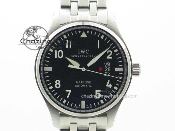 MIROTIME 0719 SoftTouch Mark XVIII Le Petit Prince IW327001 SS MKS 1:1 Best Edition Black Dial On Leather Strap MIYOTA9015 V 7216